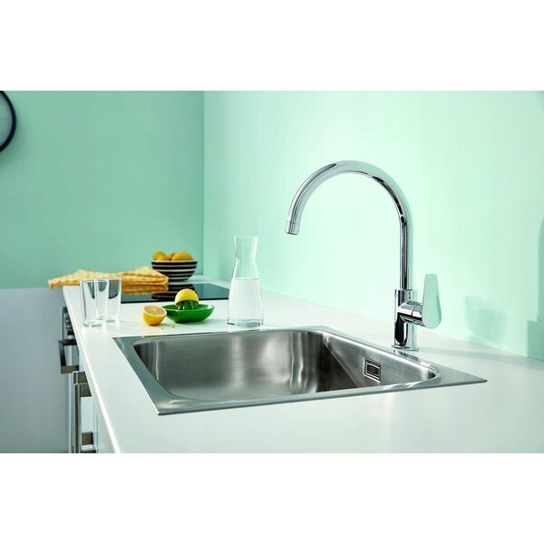 Bateria kuchenna Grohe Sink faucet GROHE QUICKFIX START LOOP, C-shaped spout, chrome, 31374001