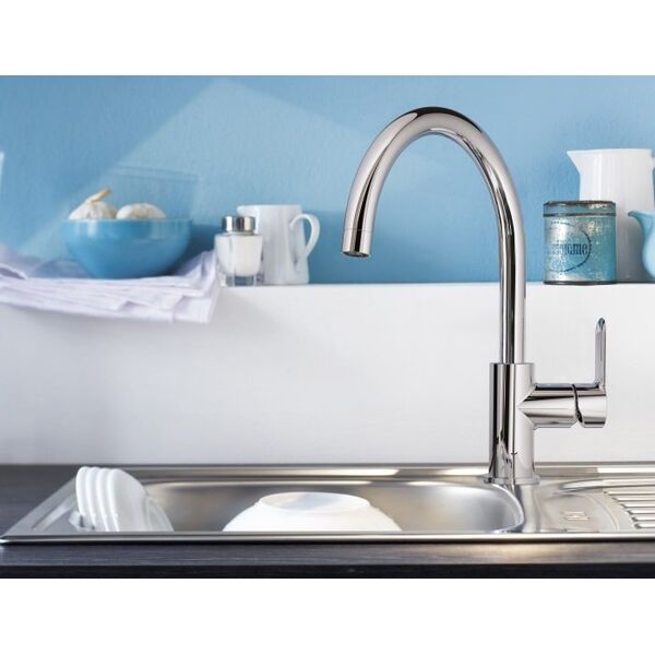 Bateria kuchenna Grohe Sink faucet GROHE QUICKFIX START LOOP, C-shaped spout, chrome, 31374001