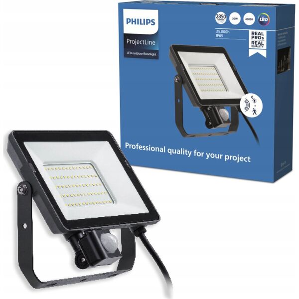 Naświetlacz Philips FLOODLIHGT 30W 4000K 2850LM IP65 PIR