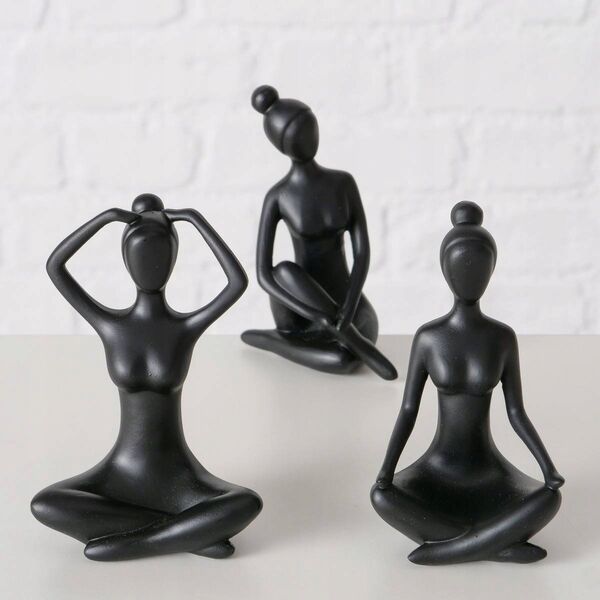 Boltze Figurka dekoracyjna Joga, kobieta, 10 cm
