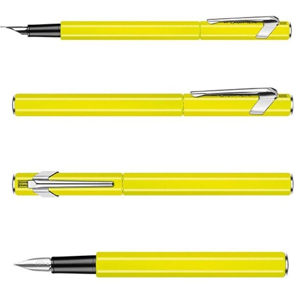 Caran d`Arche Pióro wieczne 849 Fluo Line, M, żółte