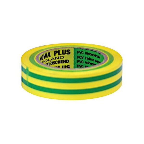 Mega Taśma izolacyjna PCW 19mm 20m 1000V żółtozielona - 13102L