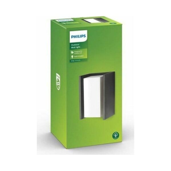 Kinkiet Philips Kinkiet Ścienny Philips E27 Bridge 970 Lm Antracyt 15 W (4000 K)
