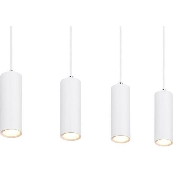 Lampa wisząca Globo Wisząca lampa Robby 57911-4HW nad kuchenną wyspę biała