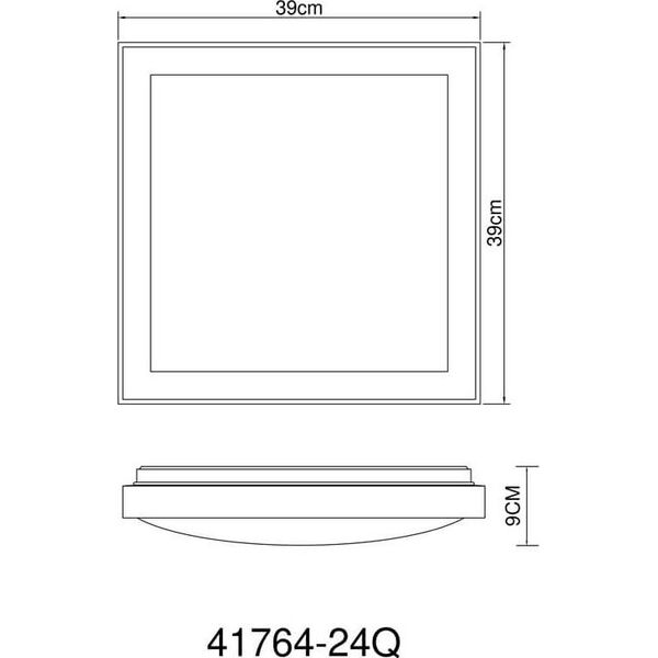 Lampa sufitowa Globo Sufitowa lampa drewniana Bruno 41764-24Q LED 24W eko