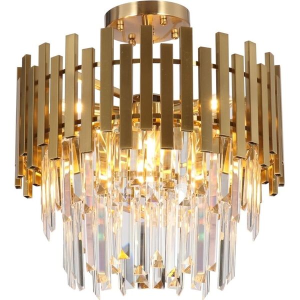 Lampa wisząca Milagro Sufitowa lampa glamour Aspen ML8810 Milagro kryształowa złota