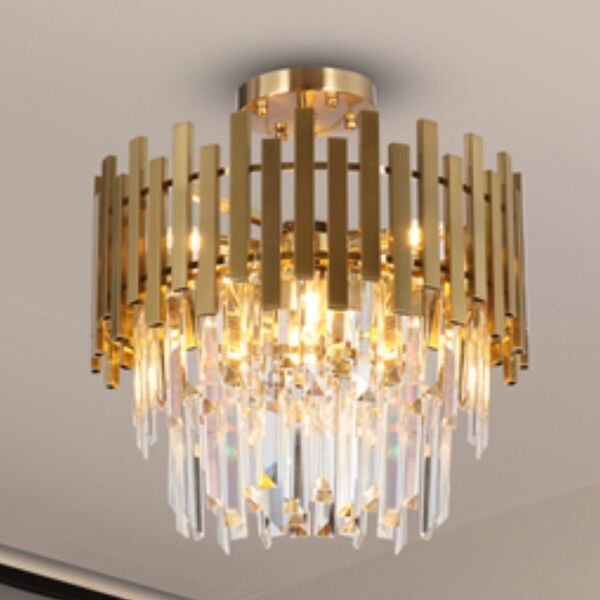 Lampa wisząca Milagro Sufitowa lampa glamour Aspen ML8810 Milagro kryształowa złota
