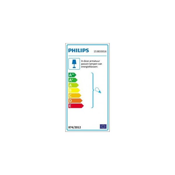 Philips Creek lampa ogrodowa słupek czarny 1x60W 230V (15383/30/16)