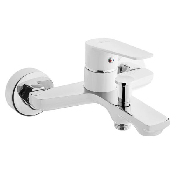 Bateria wannowa Invena Dokos ścienne biały (BW-19-002)
