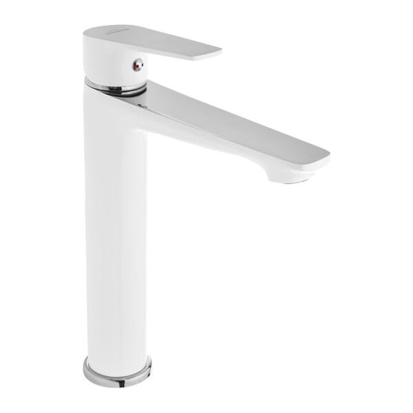 Bateria umywalkowa Invena Dokos stojąca biały (BU-19-W02)