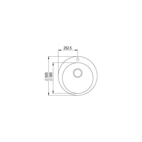 Zlewozmywak Aquasanita Clarus SR100, korek automatyczny, 220 Argent