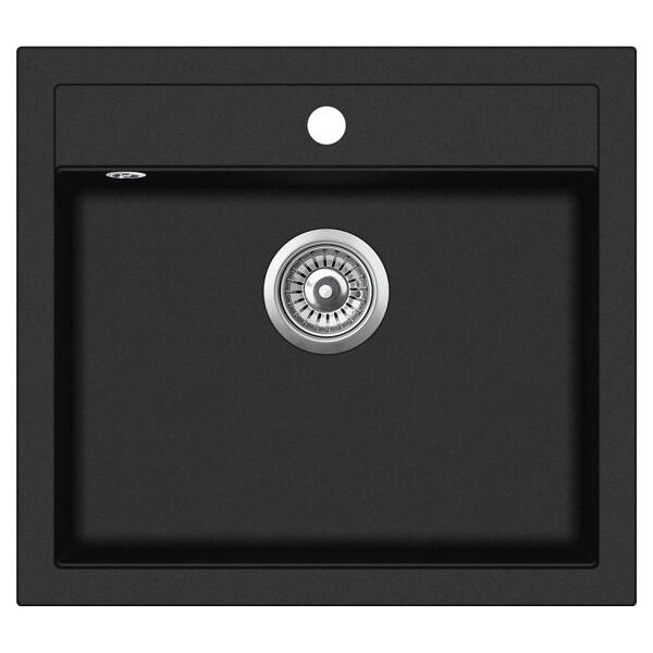 Zlewozmywak Aquasanita Quadro SQQ100, 601 Czarny metalik