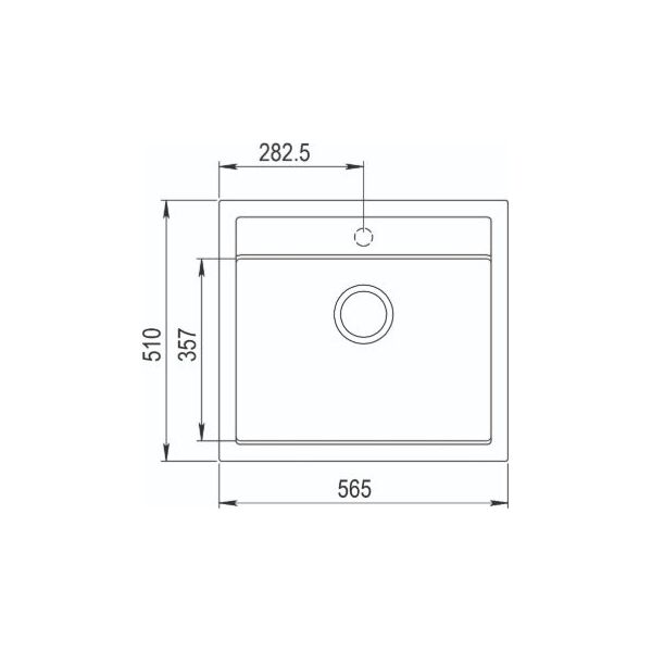 Zlewozmywak Aquasanita Quadro SQQ100, 601 Czarny metalik