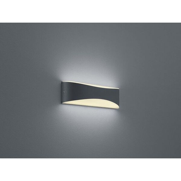 Kinkiet lampa ścienna Konda led 850 lumen 23 cm aluminium antracyt