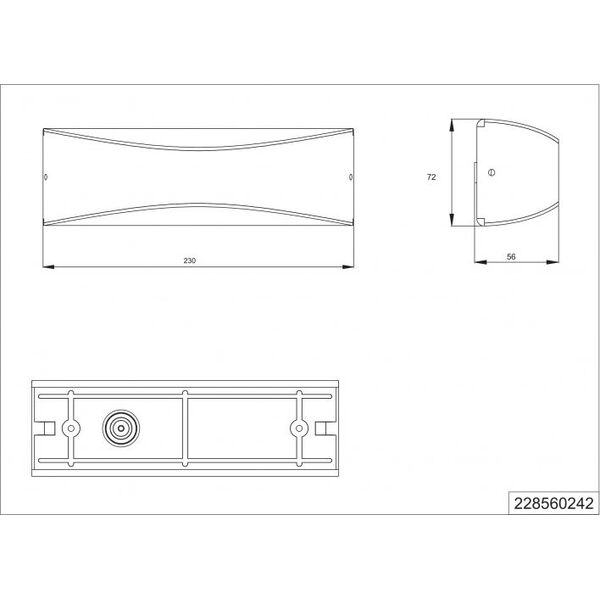 Kinkiet lampa ścienna Konda led 850 lumen 23 cm aluminium antracyt