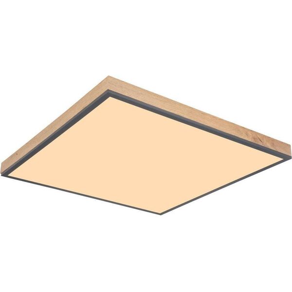 Lampa sufitowa Globo Skandynawska LAMPA sufitowa DORO 416080WD3 Globo ekologiczny plafon LED 36W 3000K do gabinetu drewno