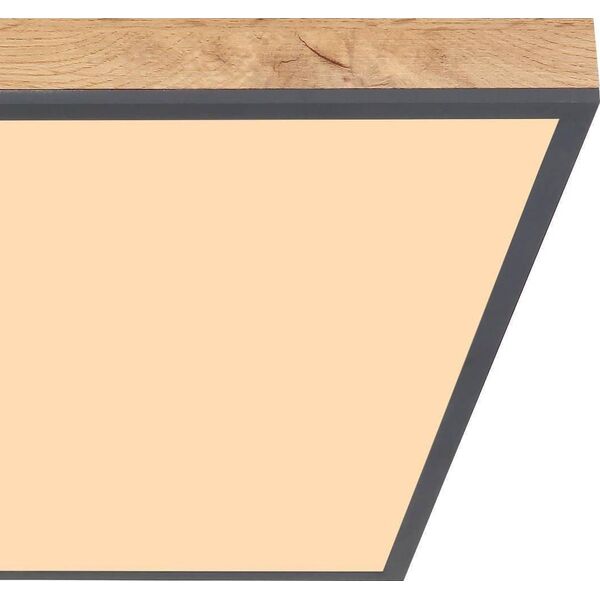 Lampa sufitowa Globo Skandynawska LAMPA sufitowa DORO 416080WD3 Globo ekologiczny plafon LED 36W 3000K do gabinetu drewno