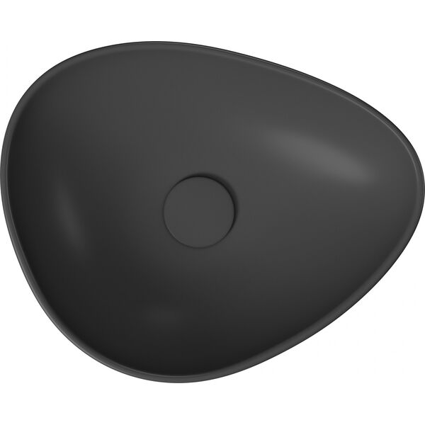 Umywalka Cersanit nablatowa Moduo 45 nieregularna Antracyt mat (K116-105)