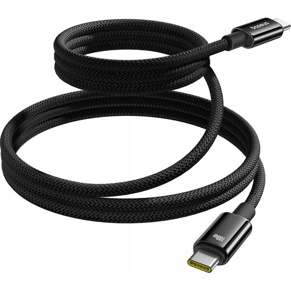 Kabel USB Baseus Kabel Baseus Tungsten Gold magnetyczny USB-C / USB-C 100W 1m - czarny