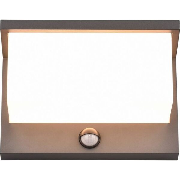 Kinkiet DELIGHT Trio Nestos 240969142 kinkiet zewnętrzny lampa ścienna z czujnikiem ruchu IP54 1x13W LED 3000K antracyt/biały