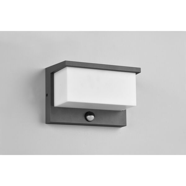 Kinkiet DELIGHT Trio Nestos 240969142 kinkiet zewnętrzny lampa ścienna z czujnikiem ruchu IP54 1x13W LED 3000K antracyt/biały