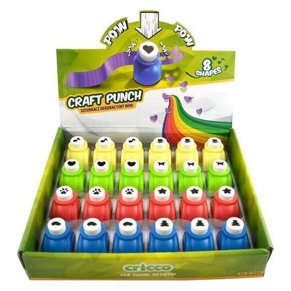 Cricco Dziurkacz dekoracyjny Craft mini (24szt) CRICCO
