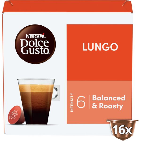 Coffee capsules NESCAFE(r) Dolce Gusto(r) Lungo, 16 pcs.