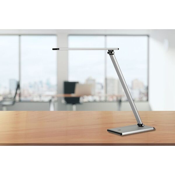 Lampka biurkowa Unilux Lampka na biurko Unilux Terra Led srebrna