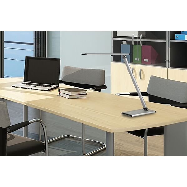 Lampka biurkowa Unilux Lampka na biurko Unilux Terra Led srebrna