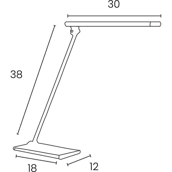 Lampka biurkowa Unilux Lampka na biurko Unilux Terra Led srebrna