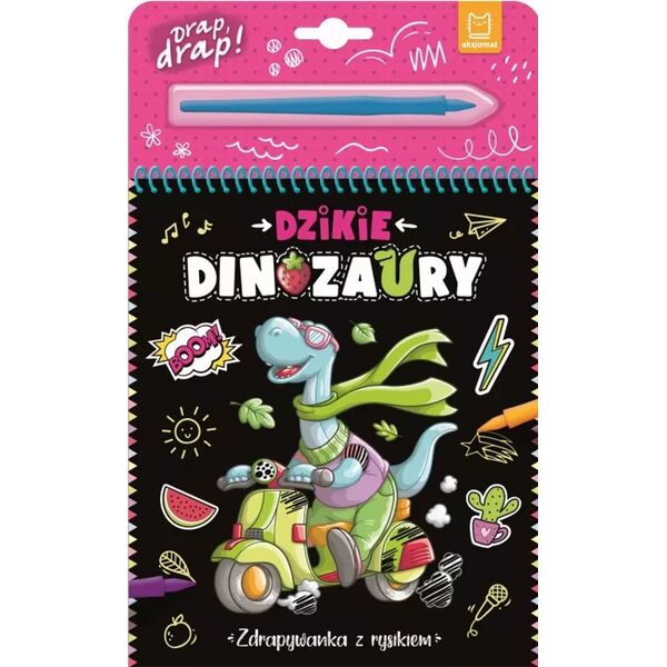 Aksjomat ZDRAPYWANKA NOTES Z RYSIKIEM DZIKIE DINOZAURY