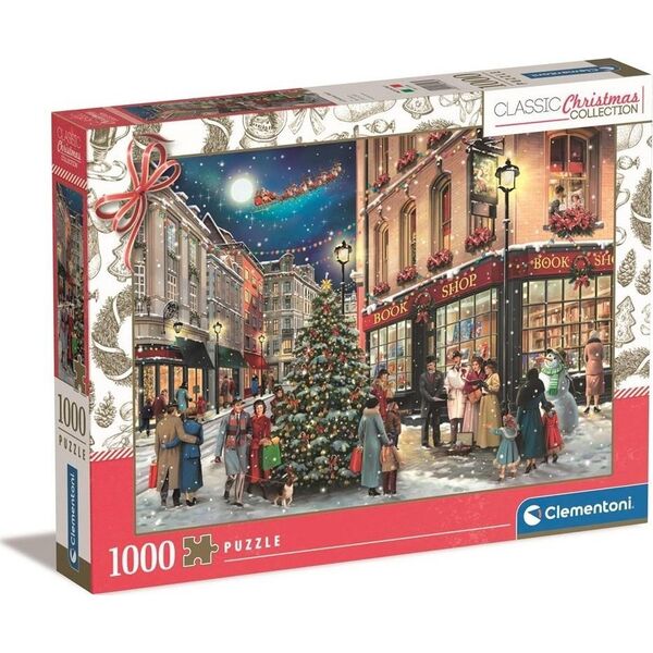 Clementoni CLE puzzle 1000 HQC A Christmas Stroll 81498