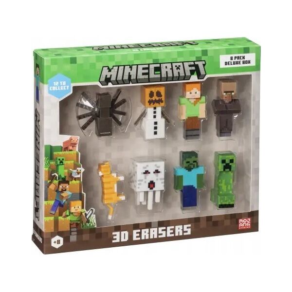 Figurka HP *****MINECRAFT 3D Erasers 8pack DeluxeBox B 14263