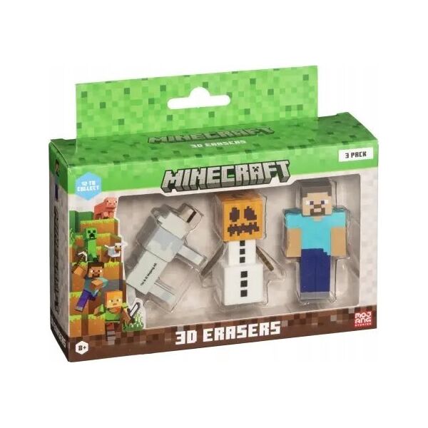 Figurka HP *****MINECRAFT 3D Erasers 3pack B 14232