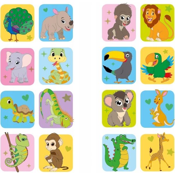 Domartstyl Brzdące kolor.Zwierz.w zoo nakl.św.w ciemn.78275