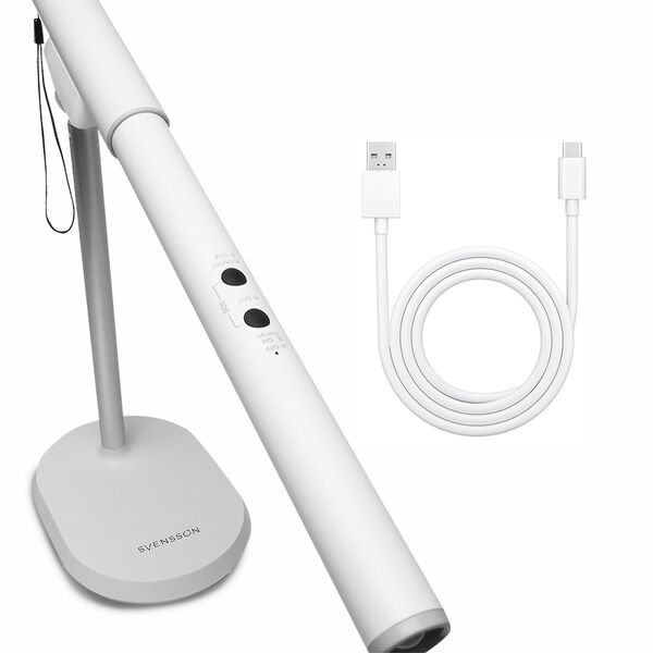 Svensson Desk lamp/flashlight 2in1 AMSTERDAM magnetic-detatchable 8W white 5902270790634