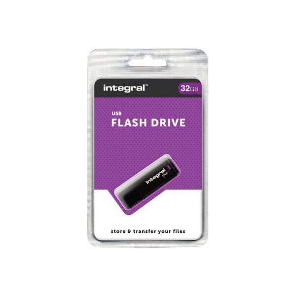 Pendrive Integral Black, 32 GB  (INFD32GBBLK)