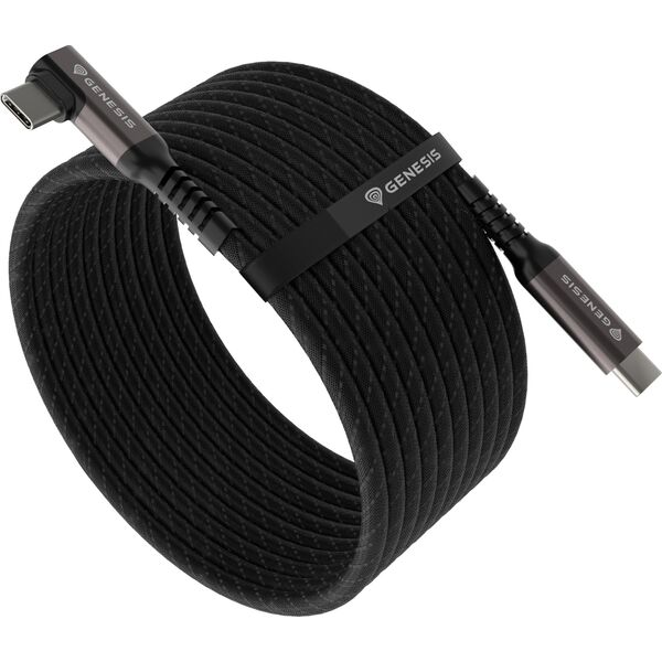 Kabel USB Genesis USB-C - USB-C 5 m Czarny (NVC-2219)