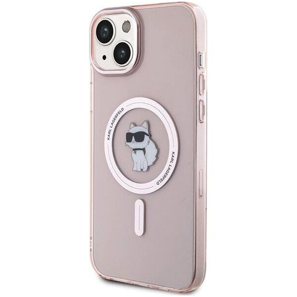 Karl Lagerfeld Karl Lagerfeld KLHMP15MHFCCNOP iPhone 15 Plus / 14 Plus 6.7" różowy/pink hardcase IML Choupette MagSafe