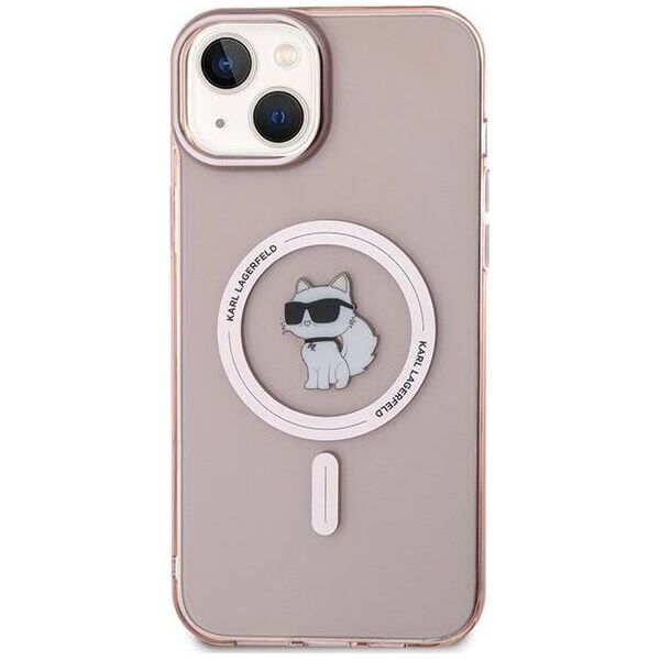 Karl Lagerfeld Karl Lagerfeld KLHMP15MHFCCNOP iPhone 15 Plus / 14 Plus 6.7" różowy/pink hardcase IML Choupette MagSafe