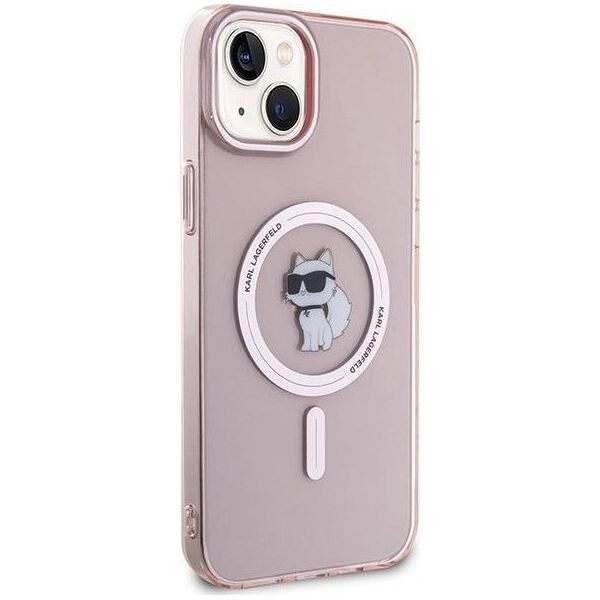 Karl Lagerfeld Karl Lagerfeld KLHMP15MHFCCNOP iPhone 15 Plus / 14 Plus 6.7" różowy/pink hardcase IML Choupette MagSafe