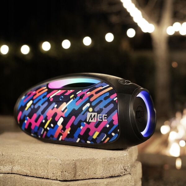 Głośnik MEE audio Mee Audio PartySPKR XL gĹoĹnik bezprzewodowy bluetooth z dynamicznym oĹwietleniem led i z funkcjÄ powerbank - Colorful