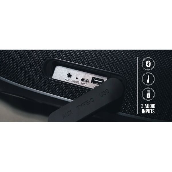 Głośnik MEE audio Mee Audio PartySPKR XL gĹoĹnik bezprzewodowy bluetooth z dynamicznym oĹwietleniem led i z funkcjÄ powerbank - Colorful