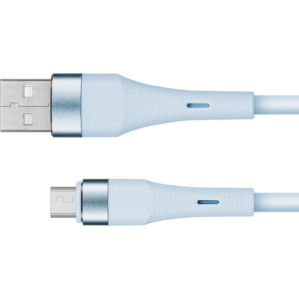 Kabel USB Kruger&Matz USB-A - microUSB 1 m Niebieski (KM1270-1BL)