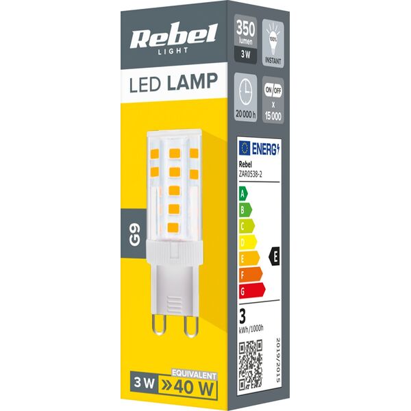Rebel Lampa Led  Rebel G9, 3W, 4000K, 230V