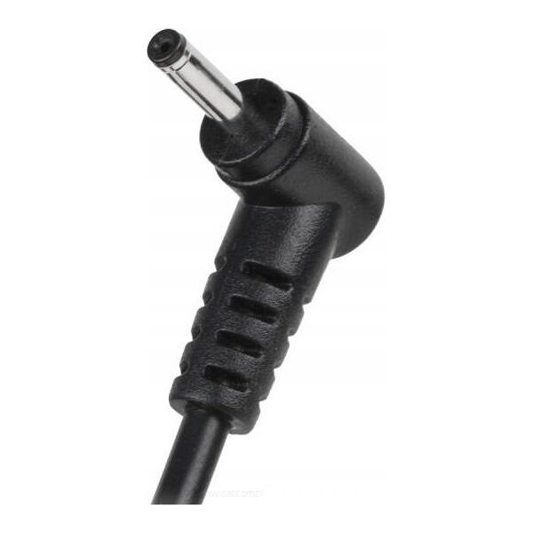 Kabel zasilający Rebel Wtyk kątowy 2,5/0,6 (19V/2,1A) sieciowy z kablem do montażu REBEL