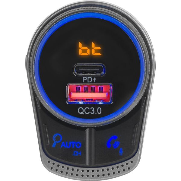 Transmiter FM PeiYing Transmiter samochodowy FM z funkcją bluetooth.