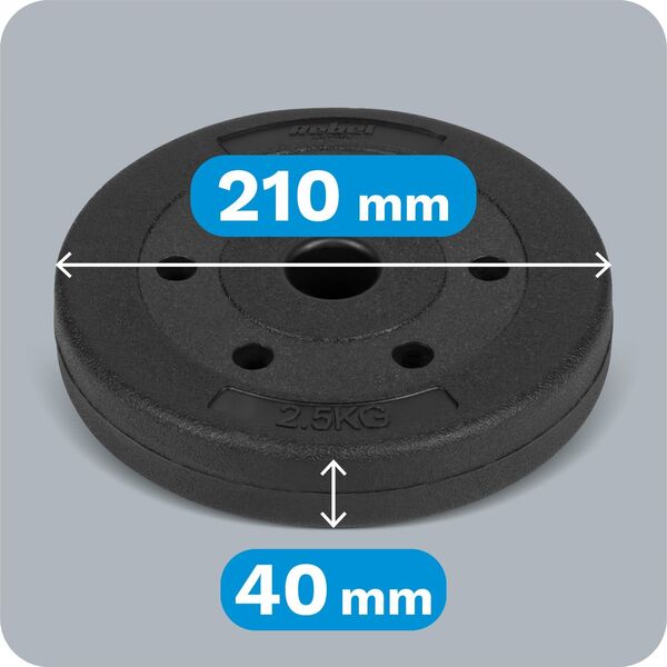 Rebel Zestaw obciążeń bitumicznych 4x2.5kg, otwór 31mm,  REBEL ACTIVE