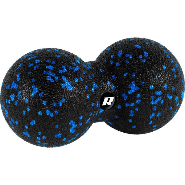Rebel Zestaw wałek do masażu, roller, piłka, duoball , 3 elementy, kolor czarno-niebieski, materiał EPP, REBEL ACTIVE