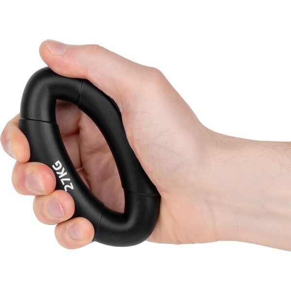 Rebel Silikonowy ściskacz do rehabilitacji rąk, 0 - 27 kg , czarny , REBEL ACTIVE